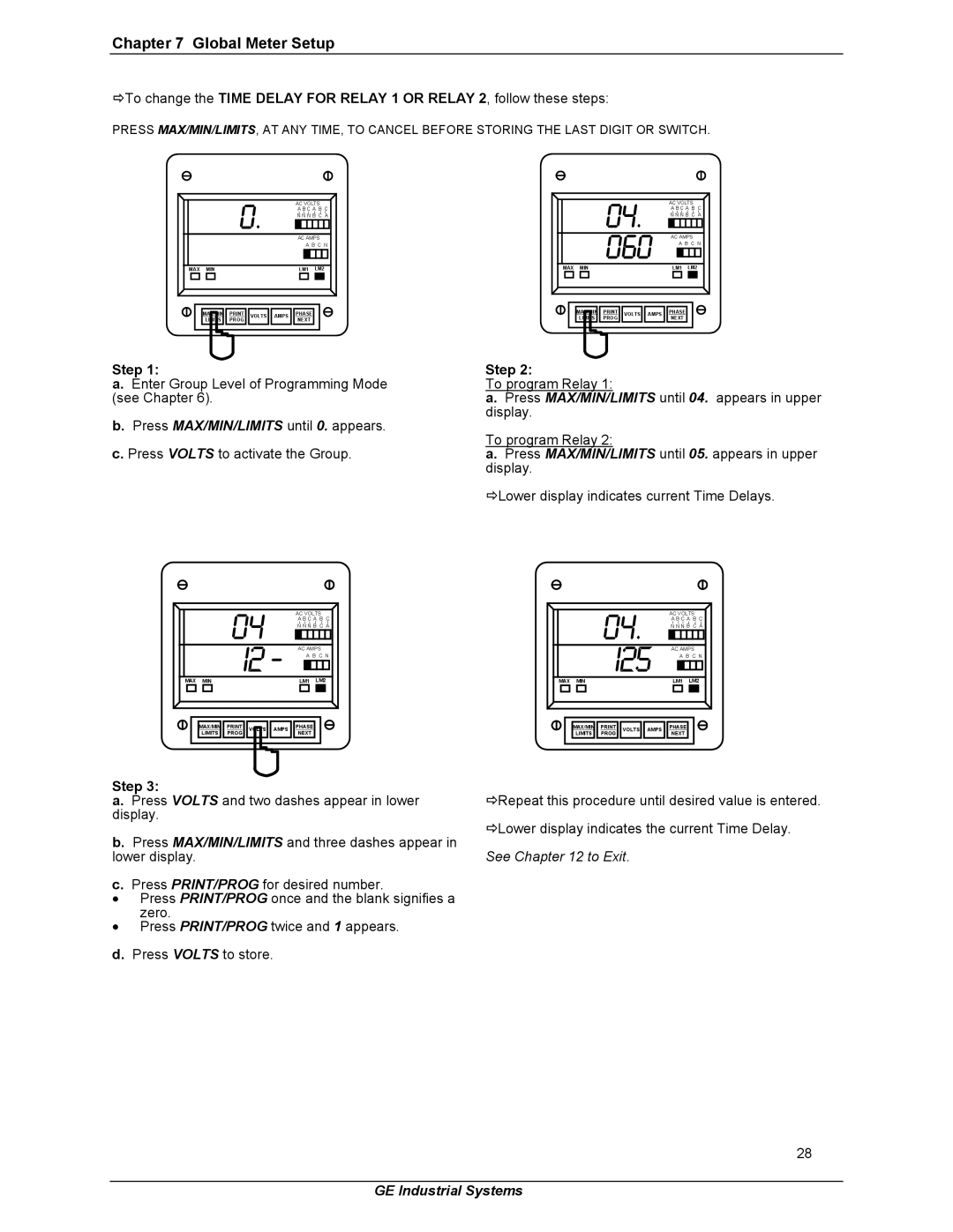 GE EPM 3000P instruction manual I25 