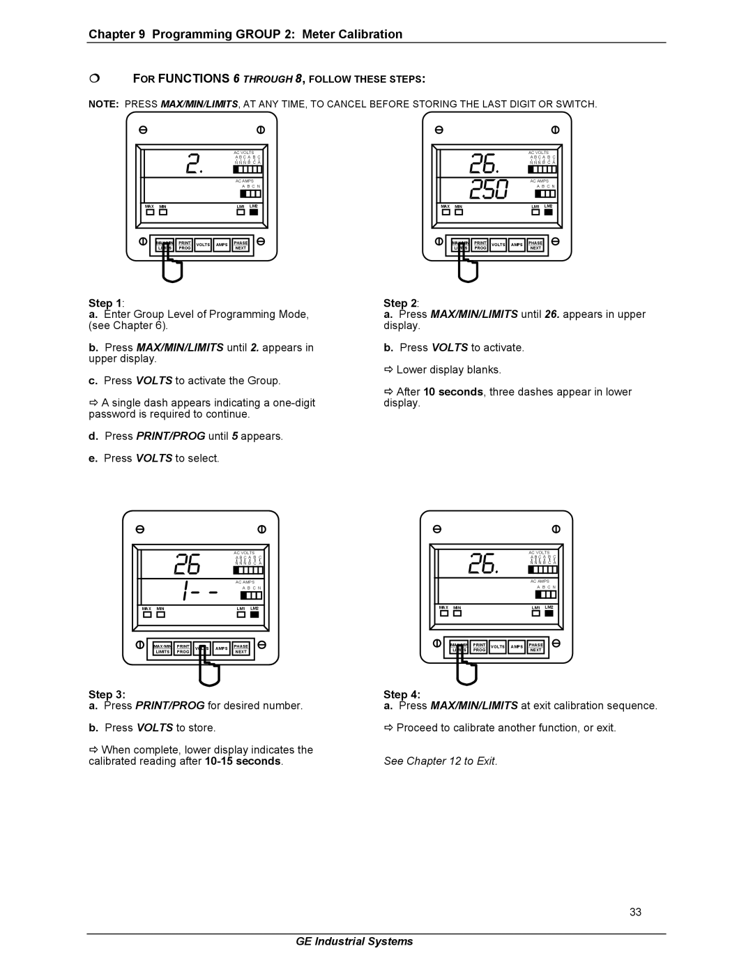 GE EPM 3000P instruction manual 250 