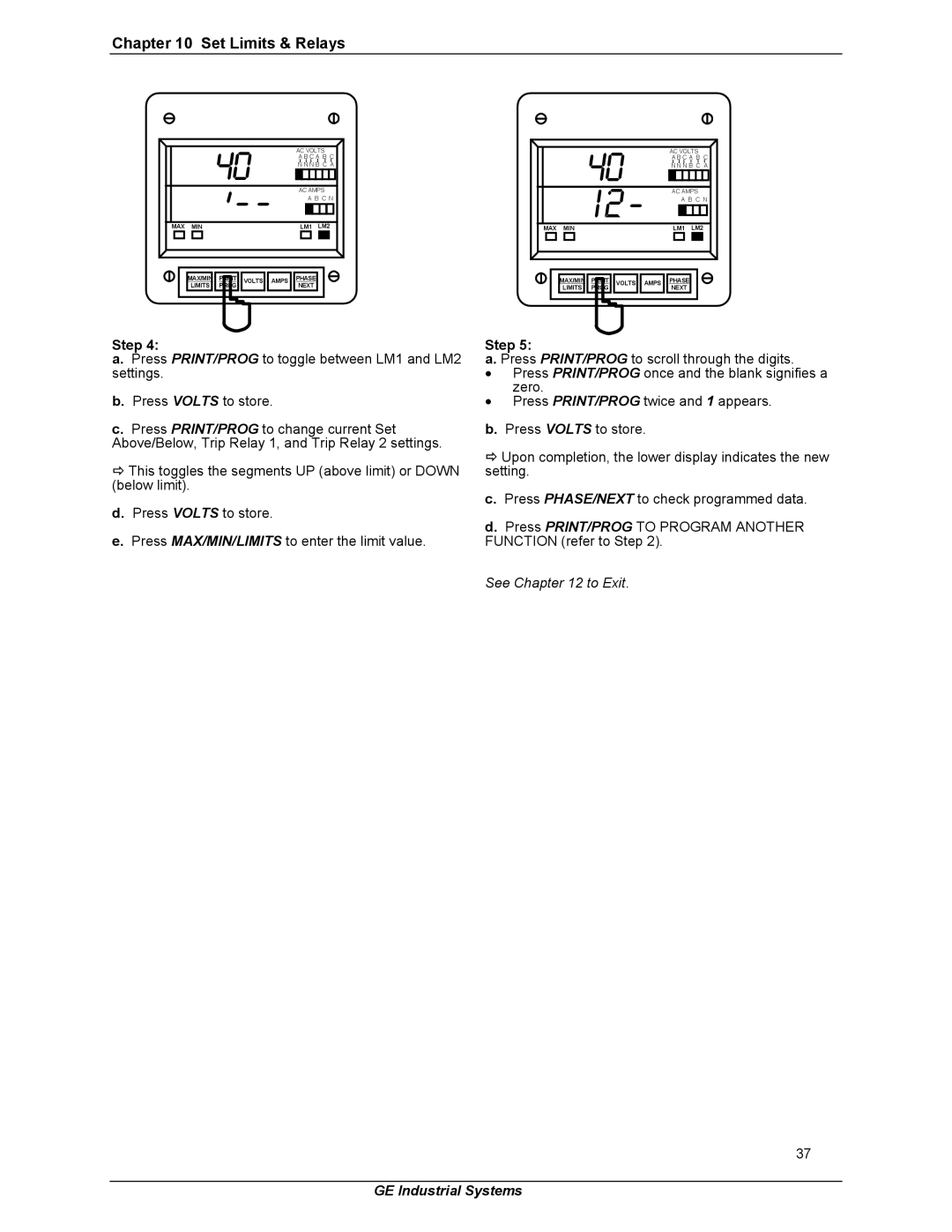 GE EPM 3000P instruction manual See to Exit 