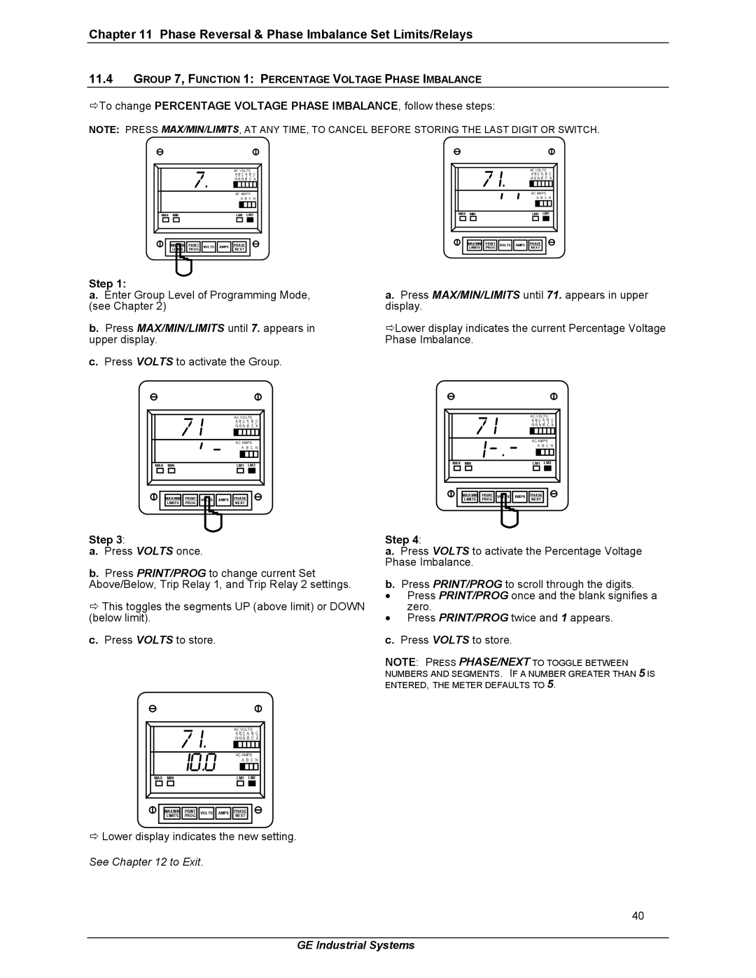 GE EPM 3000P instruction manual I0.0 