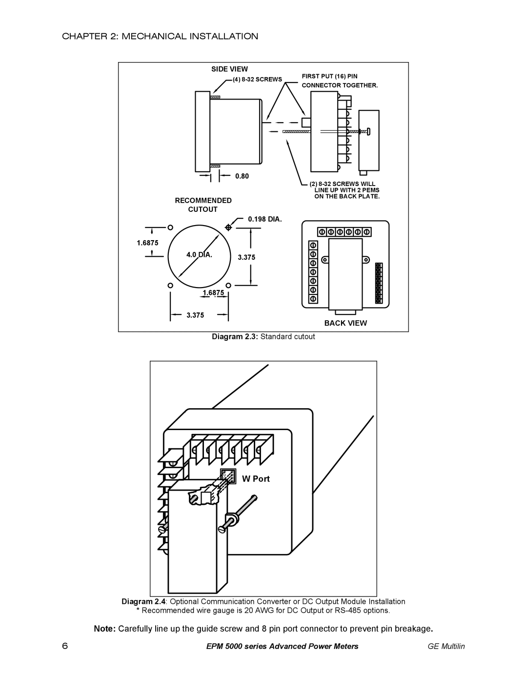 GE EPM 5300, EPM 5200, EPM 5350 instruction manual Port 