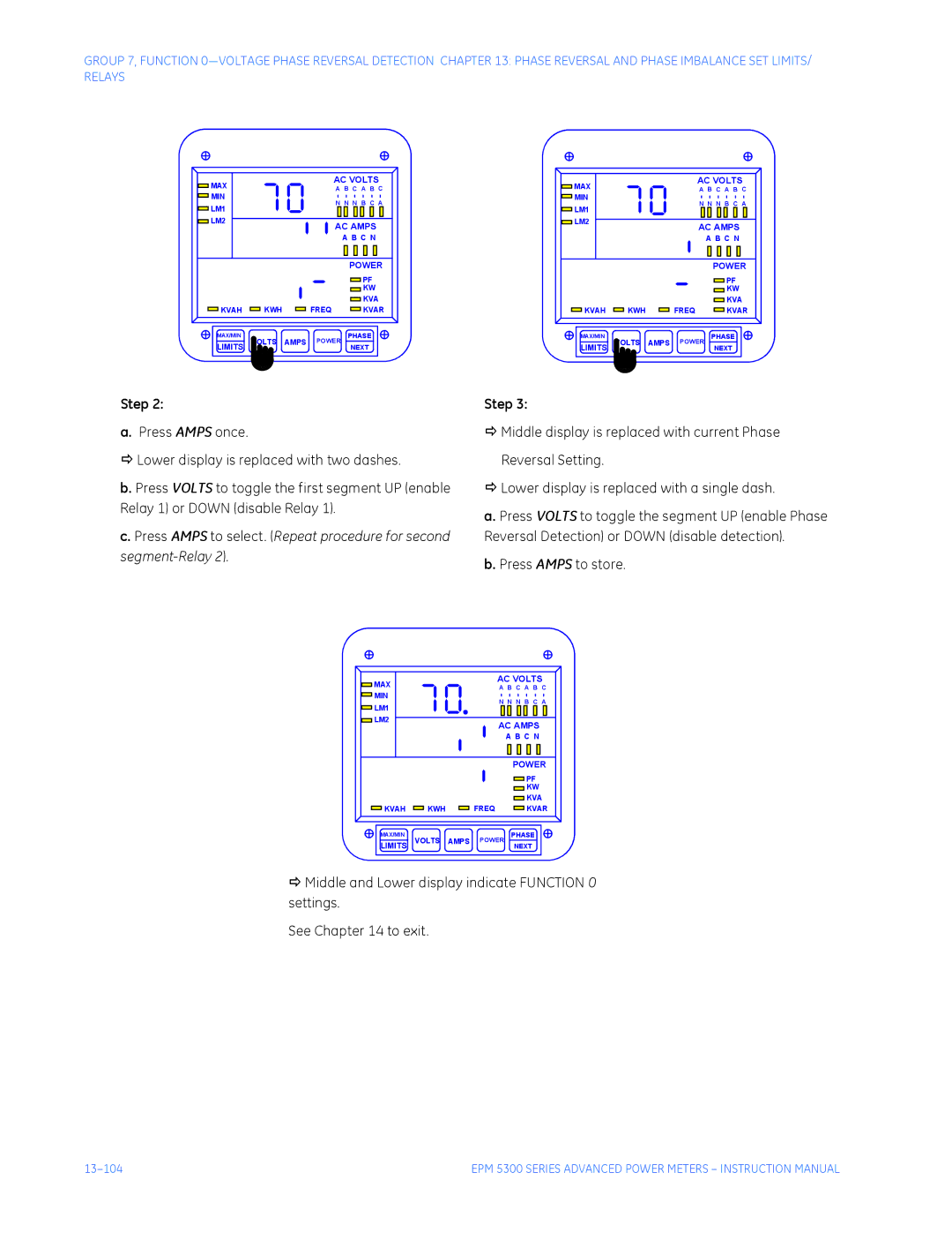 GE EPM 5350, EPM 5200, EPM 5300 instruction manual 13-104 