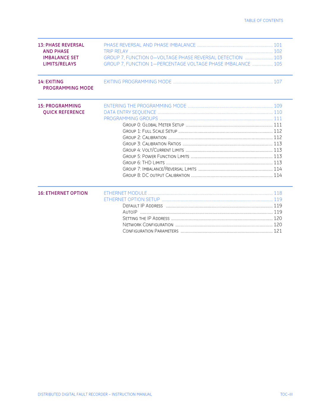 GE EPM 5350, EPM 5200, EPM 5300 instruction manual 111, 112, 113, 114, 119, 120, 121 