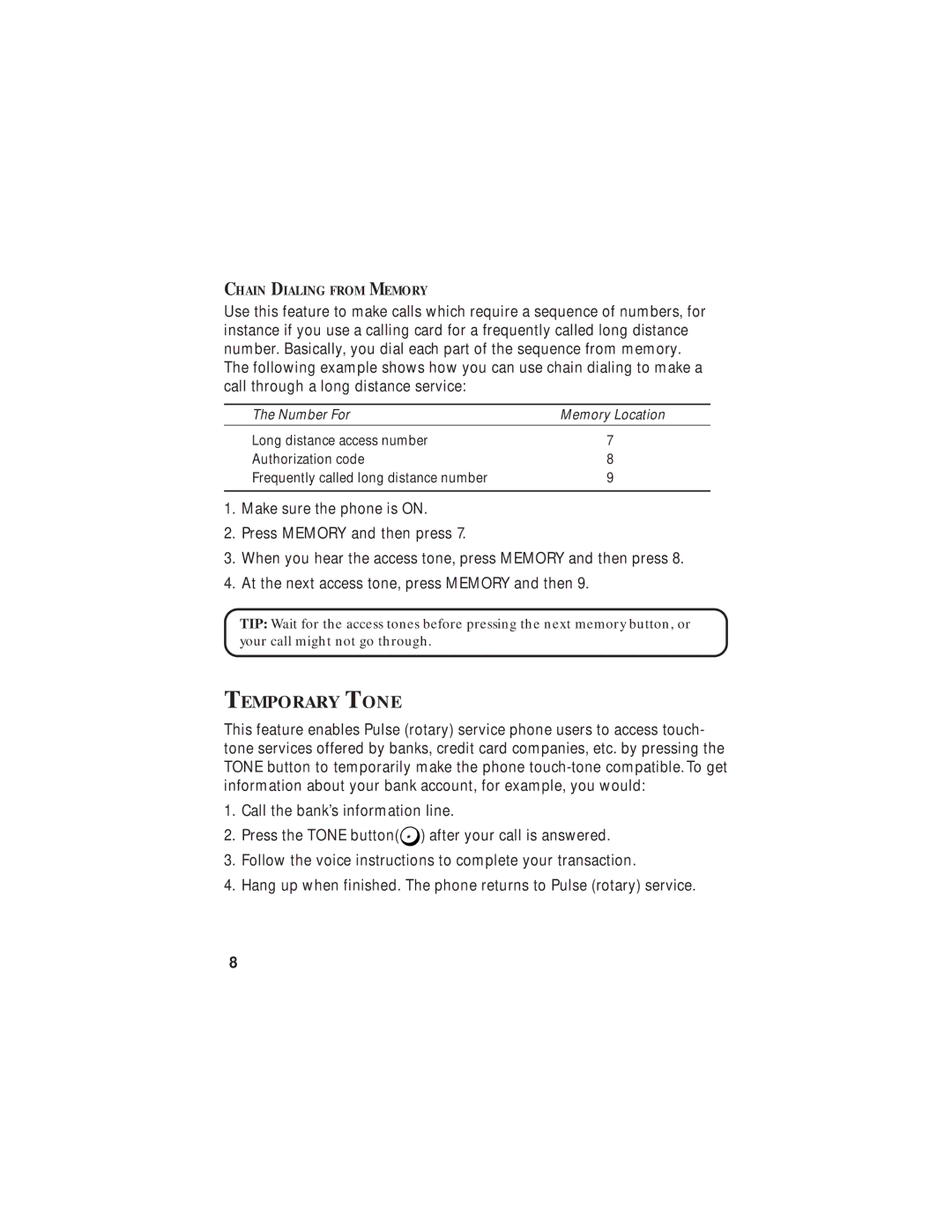 GE Feb-63 manual Temporary Tone 