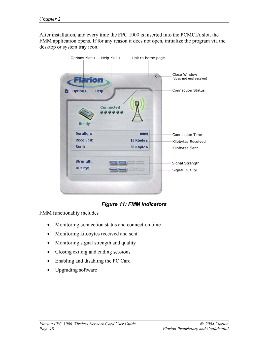 GE FPC 1000 manual FMM Indicators 