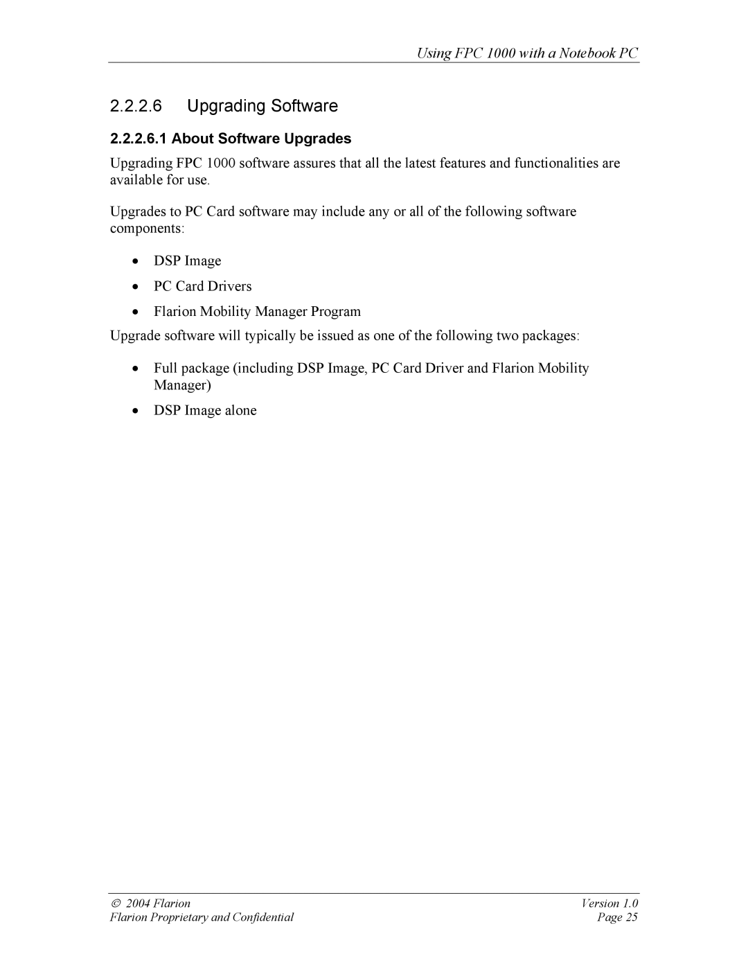 GE FPC 1000 manual Upgrading Software, About Software Upgrades 