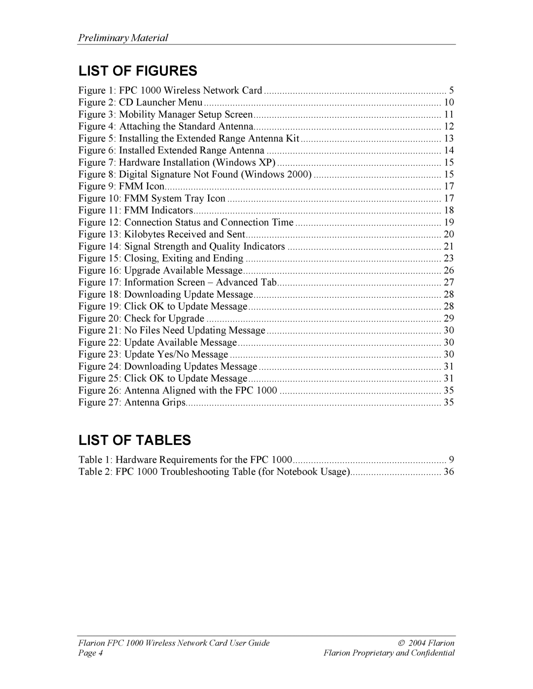 GE FPC 1000 manual List of Figures 