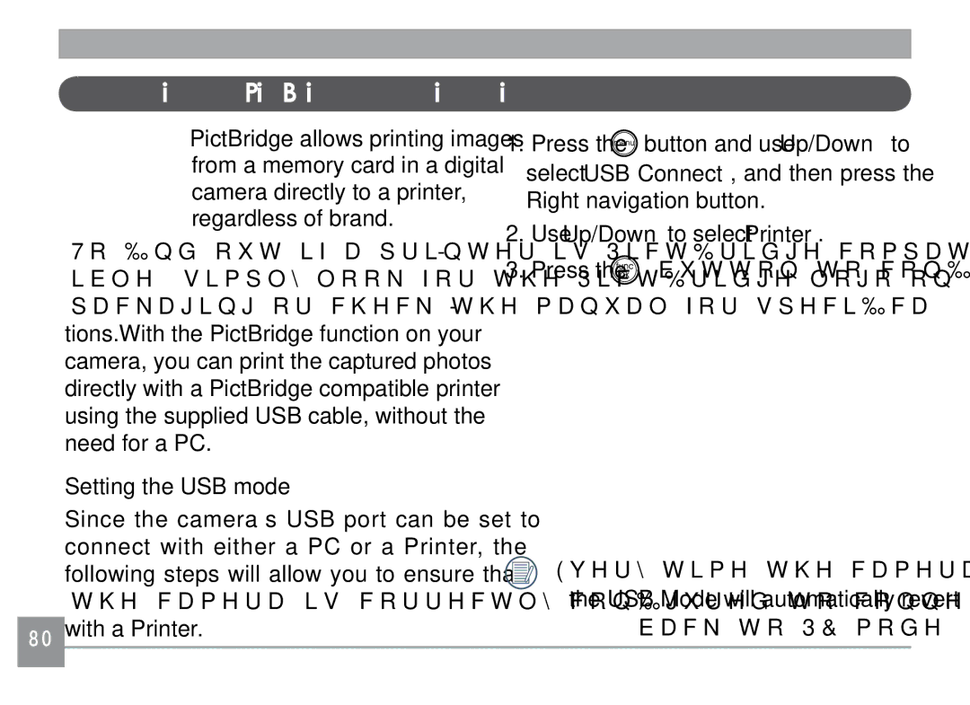 GE E1040, G1, E1240, A830, E1030 manual Connecting to a PictBridge compatible printer 