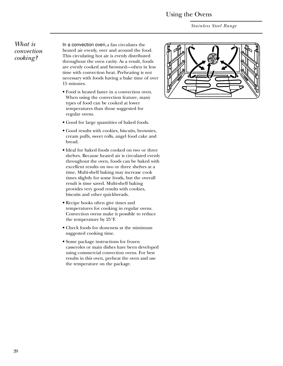 GE Gas Ranges owner manual What is convection cooking? 