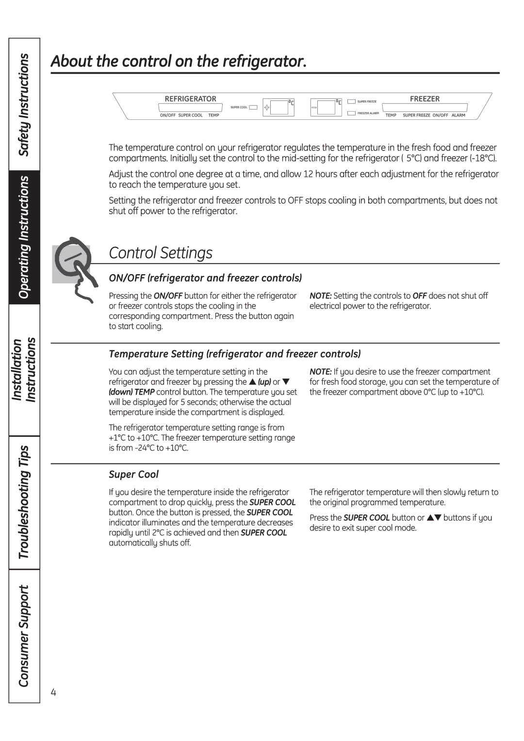 GE GBC12 owner manual 