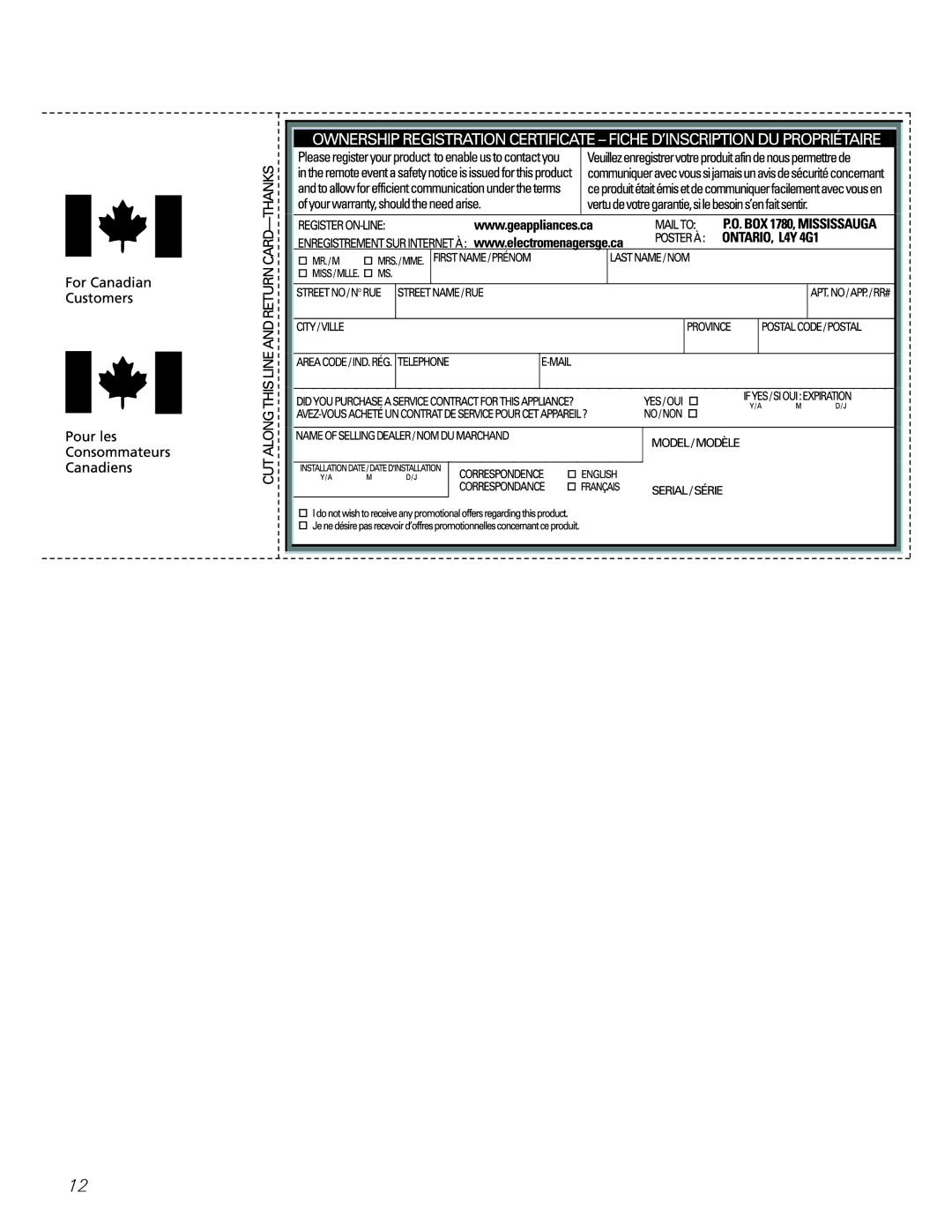 GE GCGI700, GCGI580, GCGI500 owner manual 