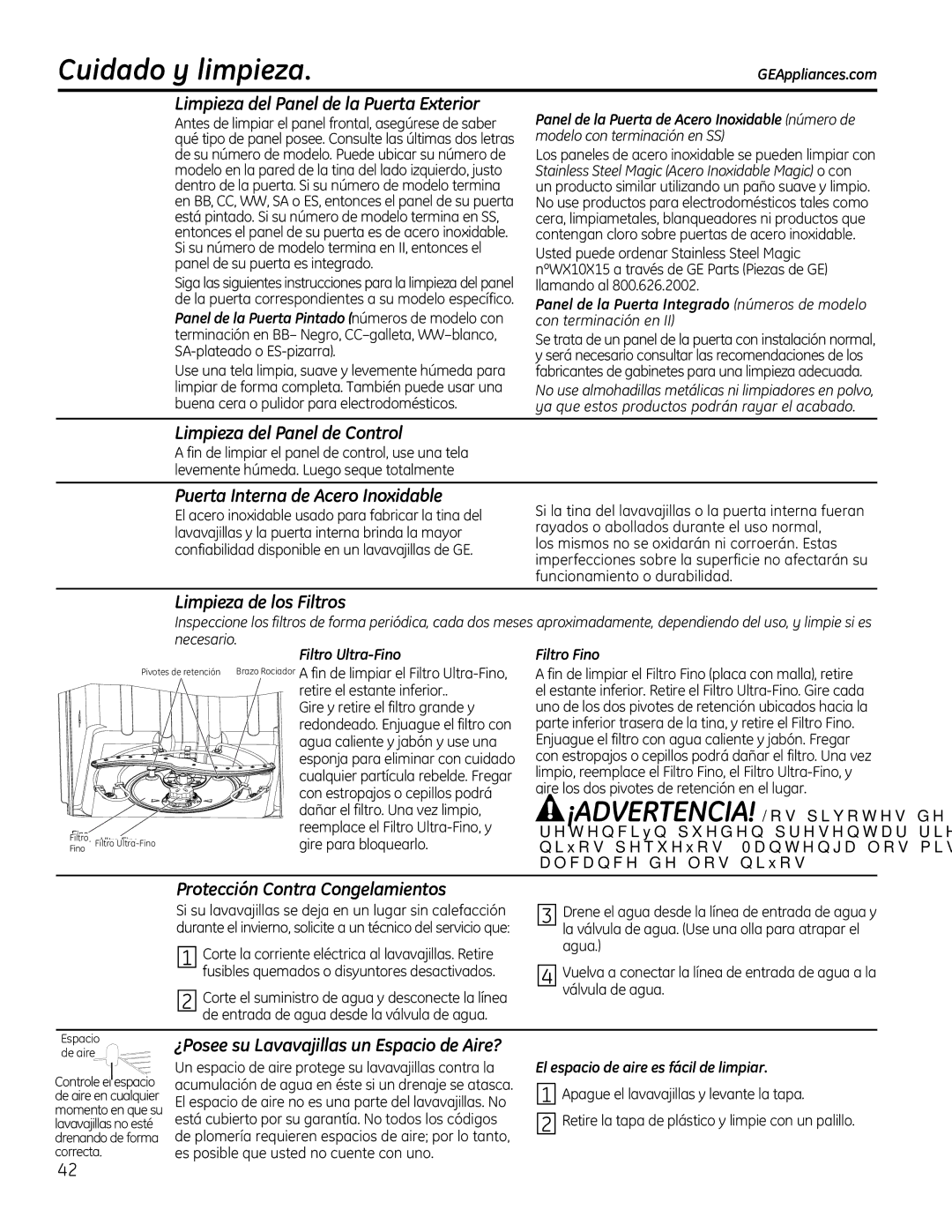 GE GDF510-540, GDT530-550 manual Xlgdgr\Olpslhd, LpslhdGhOrvLowurv, LPSLHDGHO3DQHOGH&RQWURO 