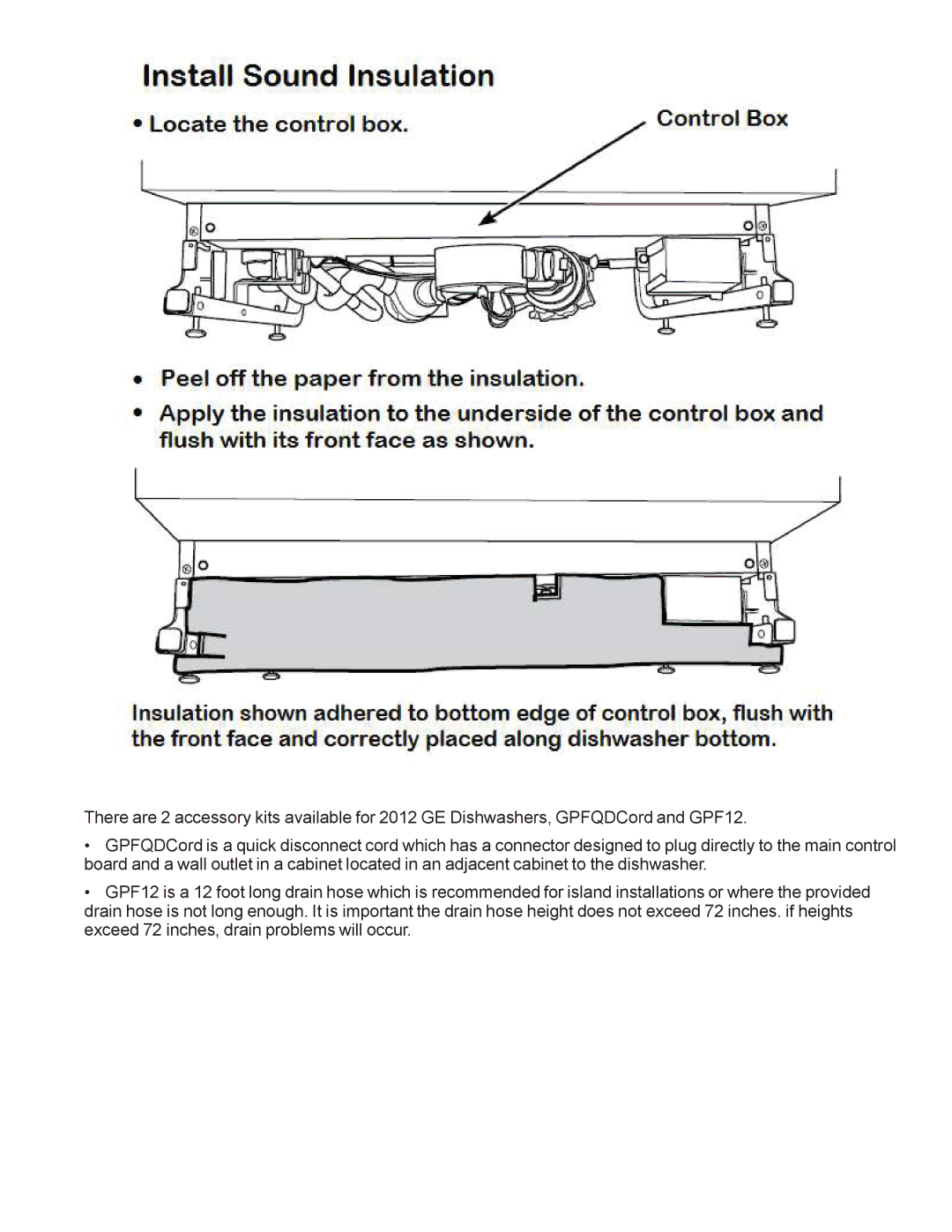 GE GDF510PGD, GDF540HGD, GDF520PGD, GDT530PGD, GDT550HGD manual 