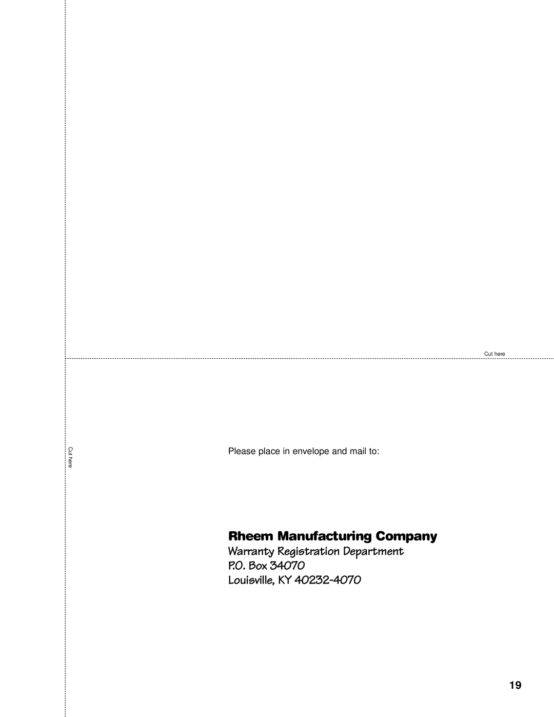 GE AP12169-5, GE Series important safety instructions Please place in envelope and mail to 