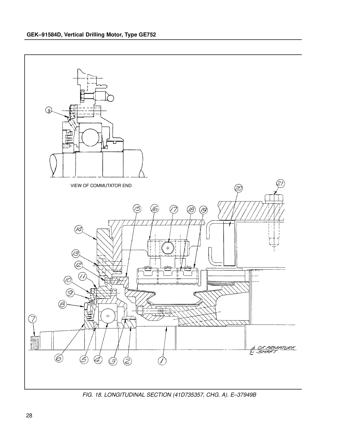 GE GE752 manual Longitudinal D735357, CHG. A. E±37949B 