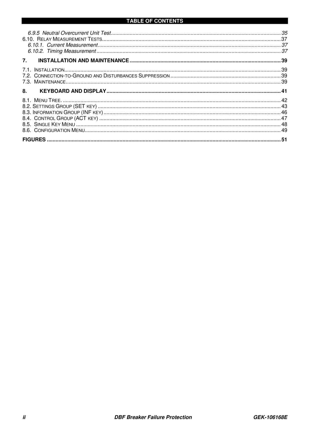 GE GEK 106168E manual Installation and Maintenance 