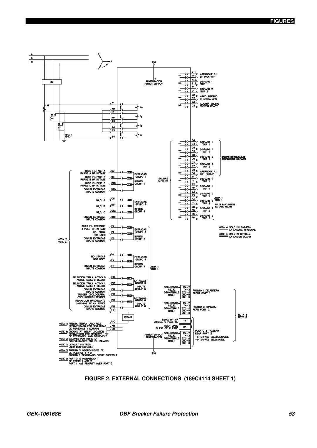 GE GEK 106168E manual External Connections 189C4114 Sheet 