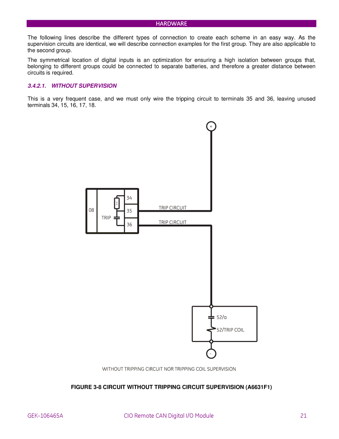 GE GEK-106465A instruction manual Without Supervision 