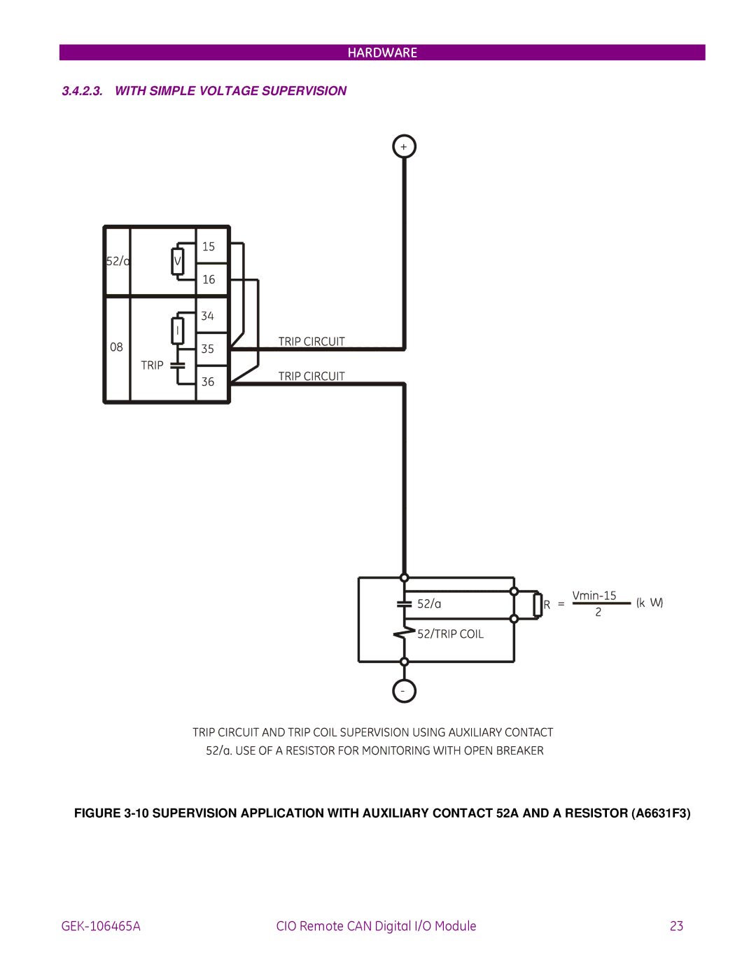 GE GEK-106465A instruction manual With Simple Voltage Supervision 