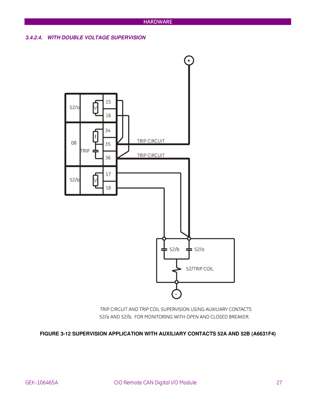 GE GEK-106465A instruction manual With Double Voltage Supervision 