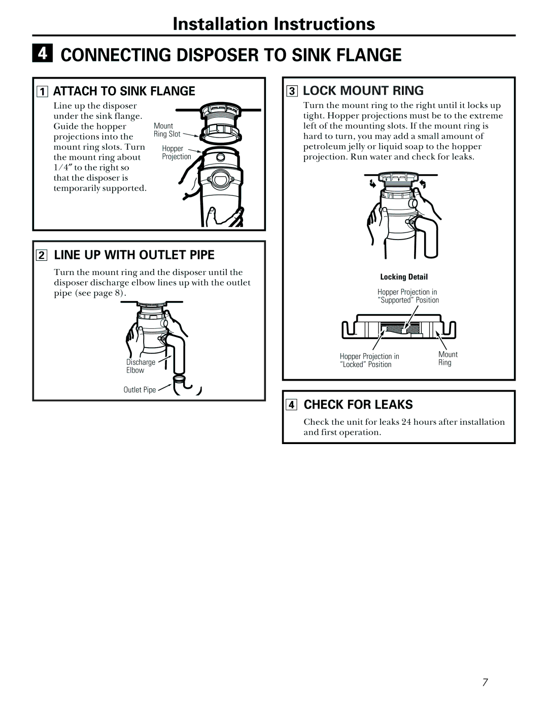 GE GFC720V, GFC520V, GFC325V, GFC535V, GFC525V, GFC320V, GFC1020V, GFB760V, GFC530V installation instructions 