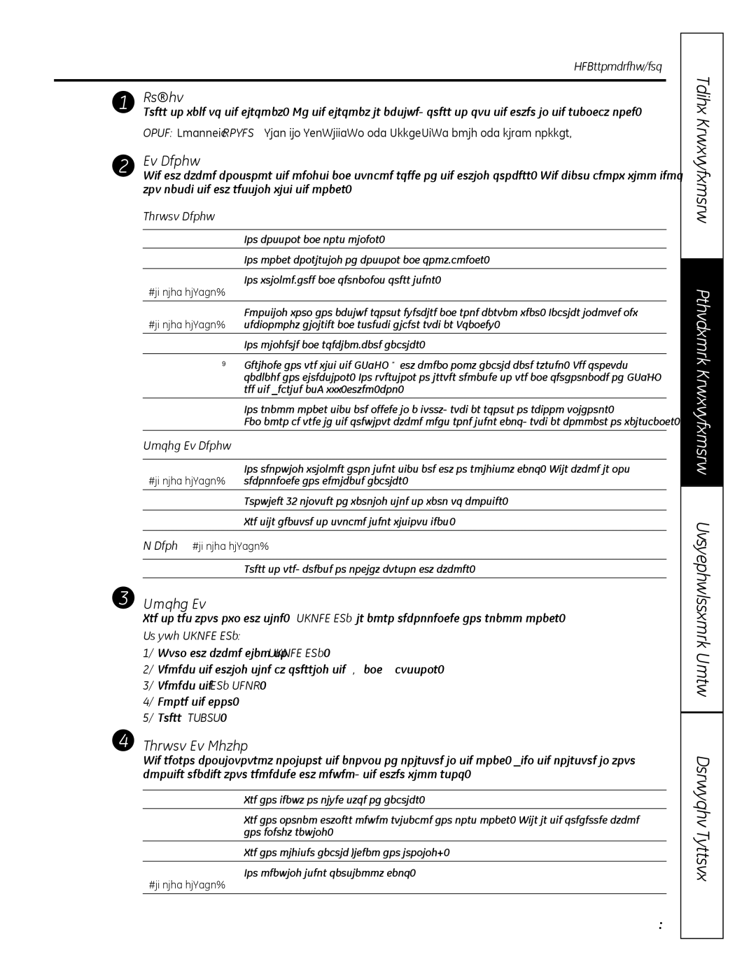 GE GFDN100 owner manual Power, Dry Cycles, Timed Dry, Sensor Dry level 