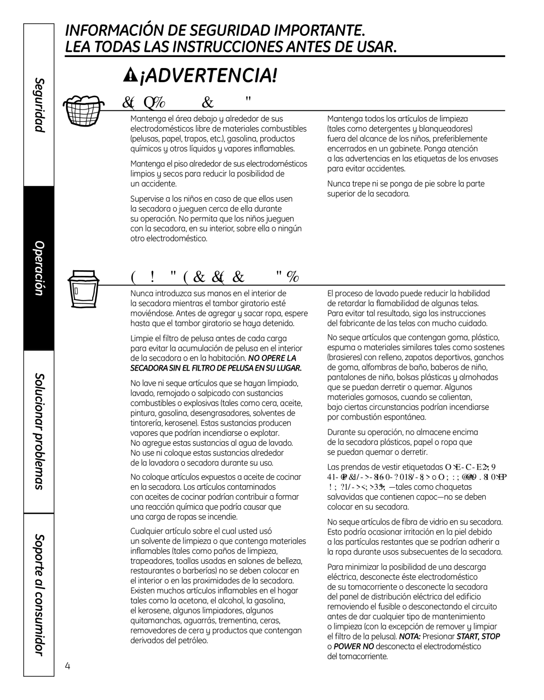 GE GFDN110, 364B7130P001 owner manual SuÁreaDeSecado, CuandoUseSuSecadora 