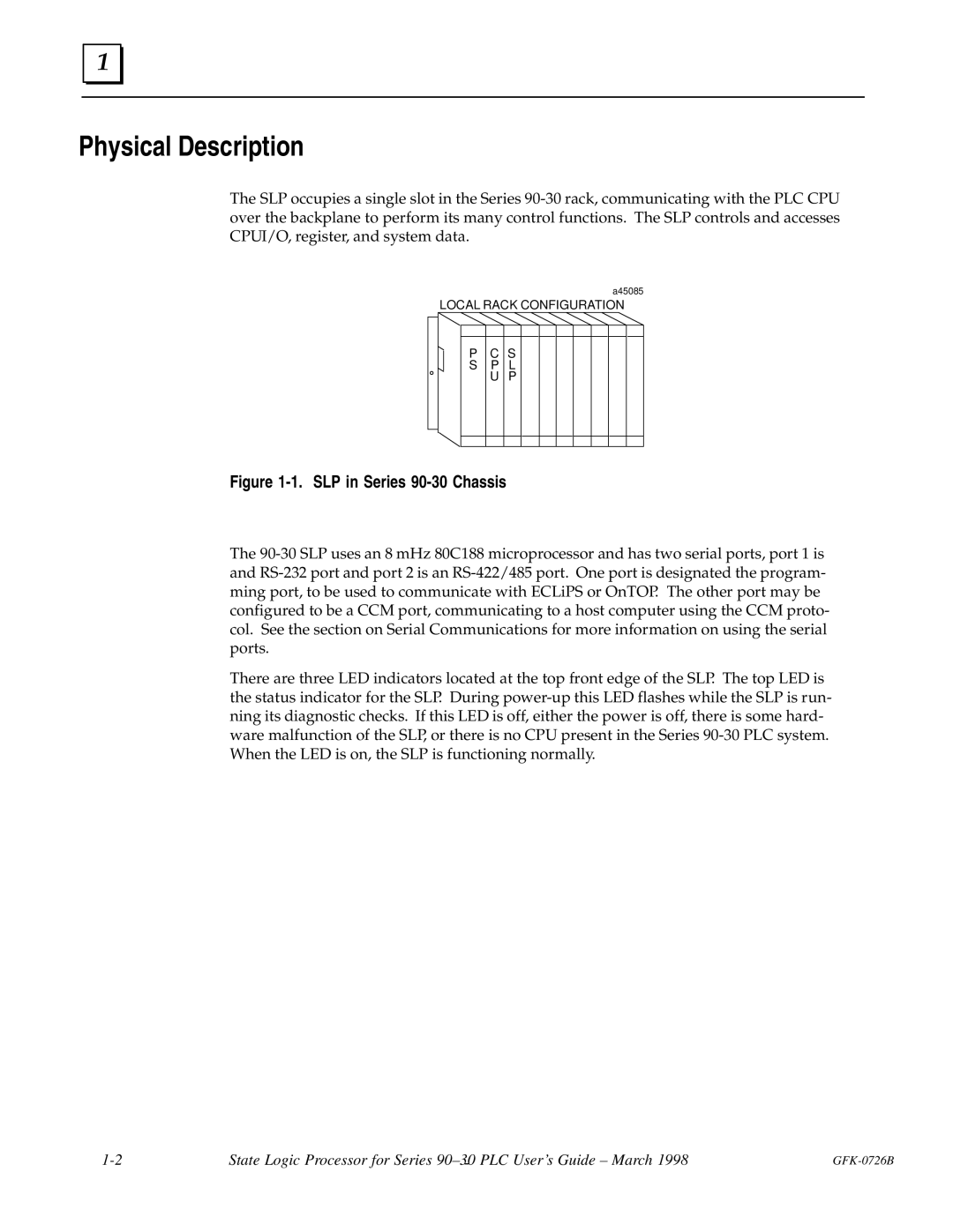 GE GFK-0726B manual Physical Description 