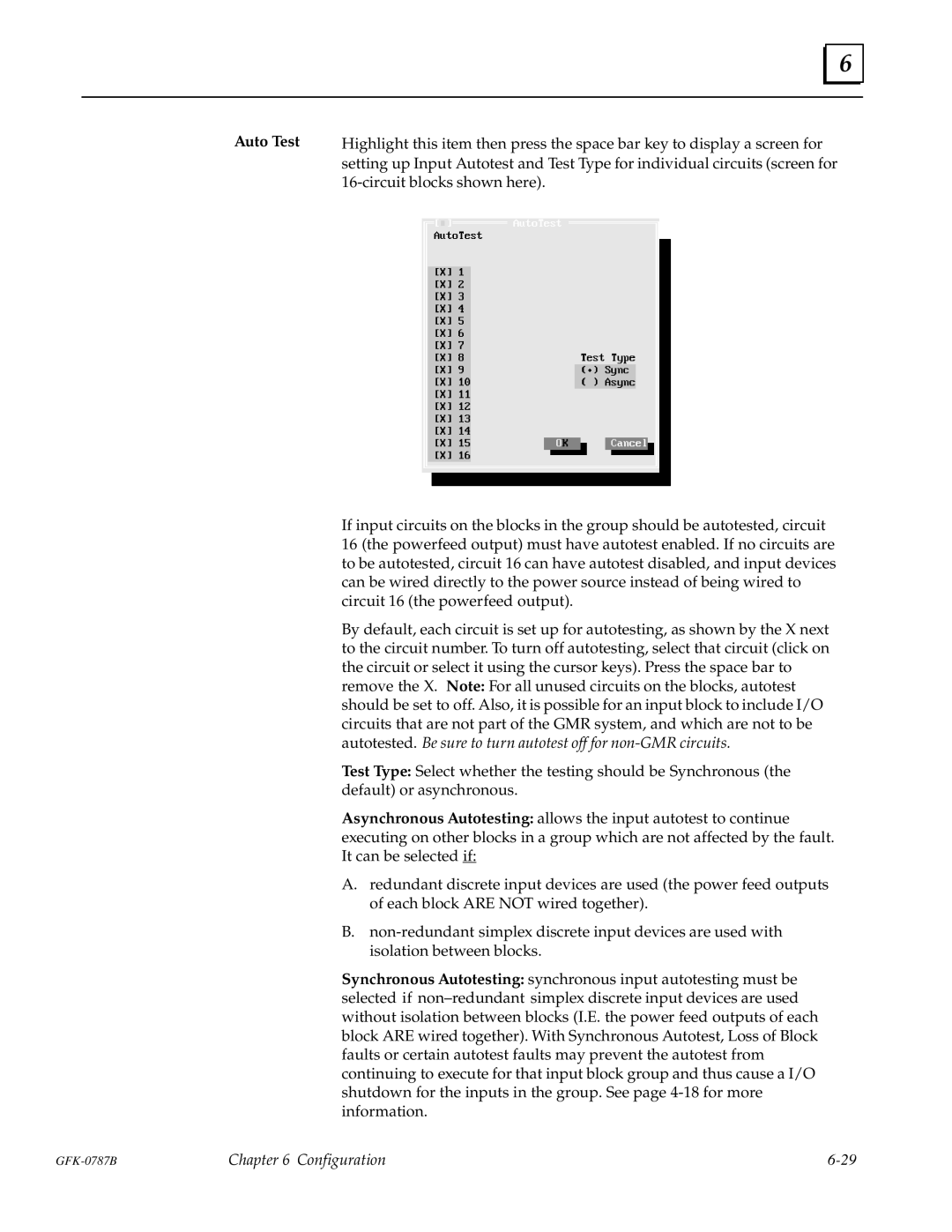 GE GFK-0787B user manual Auto Test 