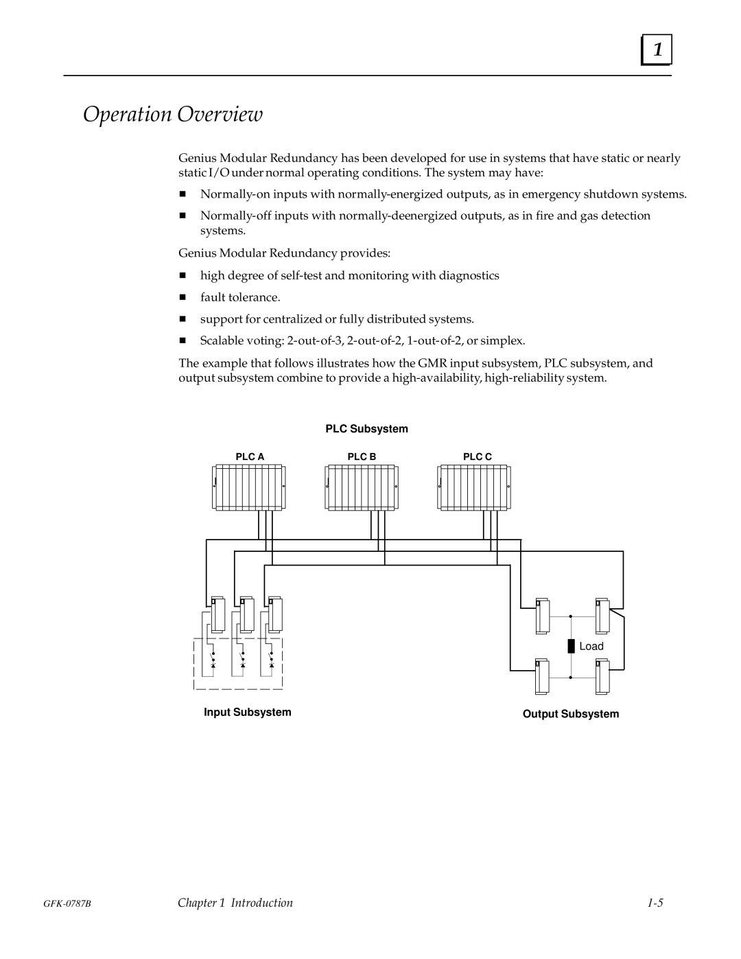 GE GFK-0787B user manual Operation Overview 