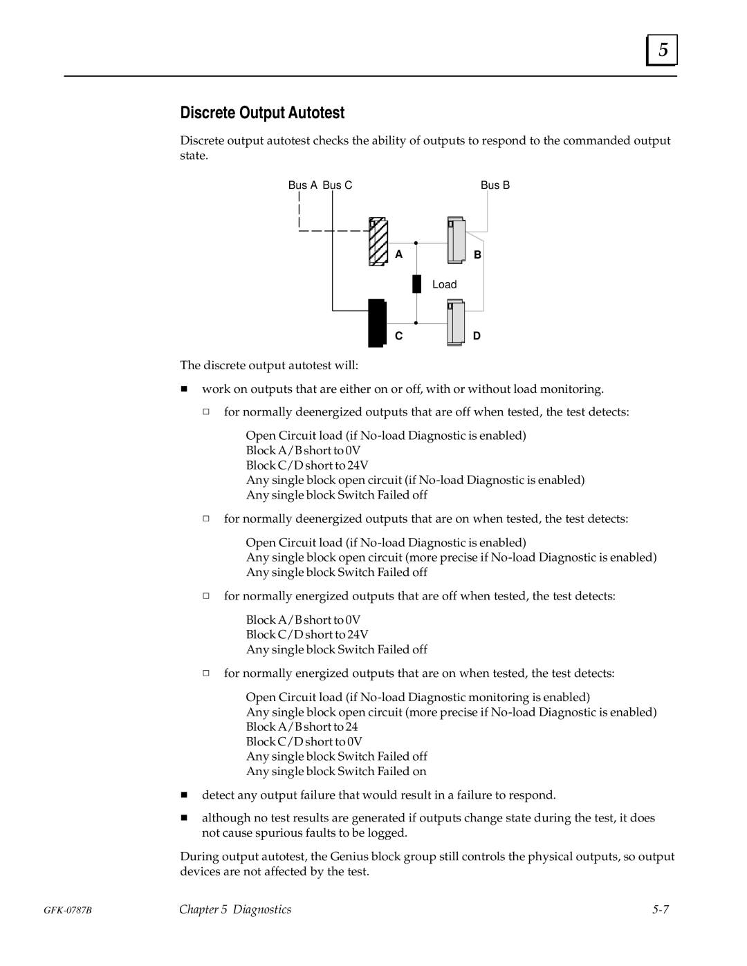 GE GFK-0787B user manual Discrete Output Autotest 