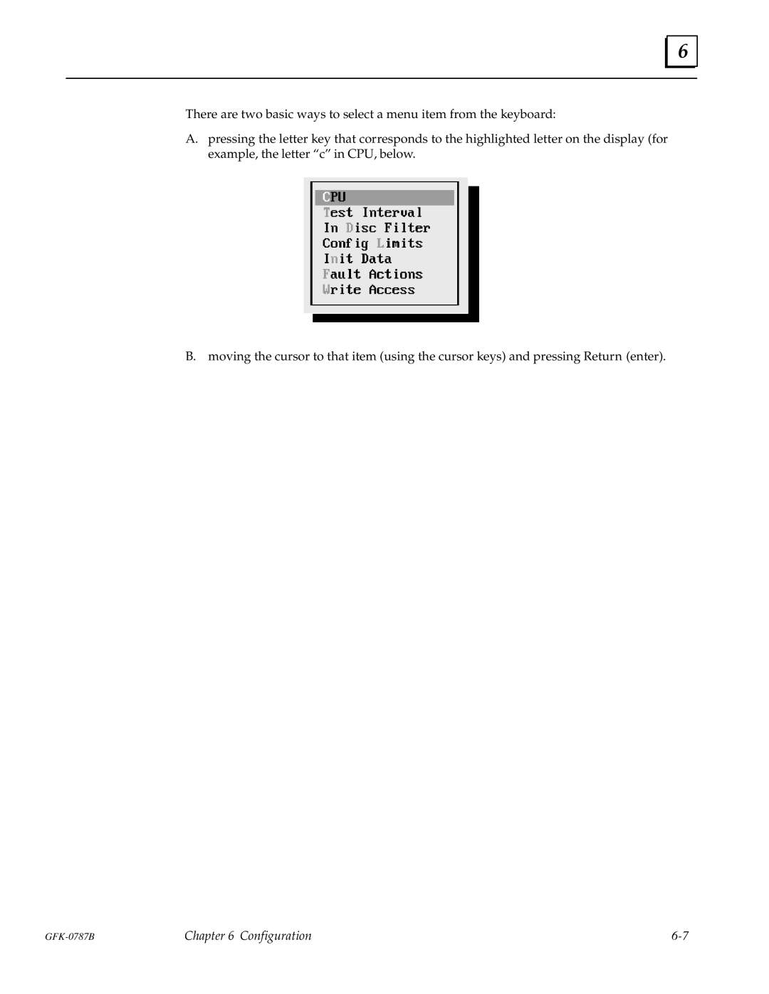 GE GFK-0787B user manual Configuration 