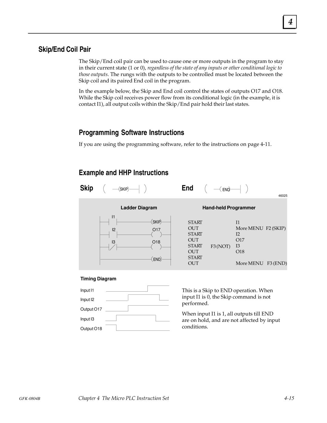 GE GFK-0804B manual Skip/End Coil Pair 