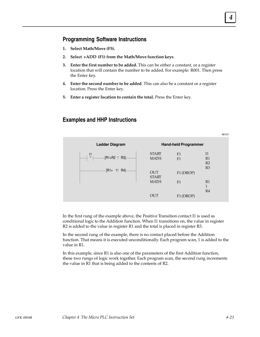 GE GFK-0804B manual R1+R2 ! R3 R1+ 1! R4 