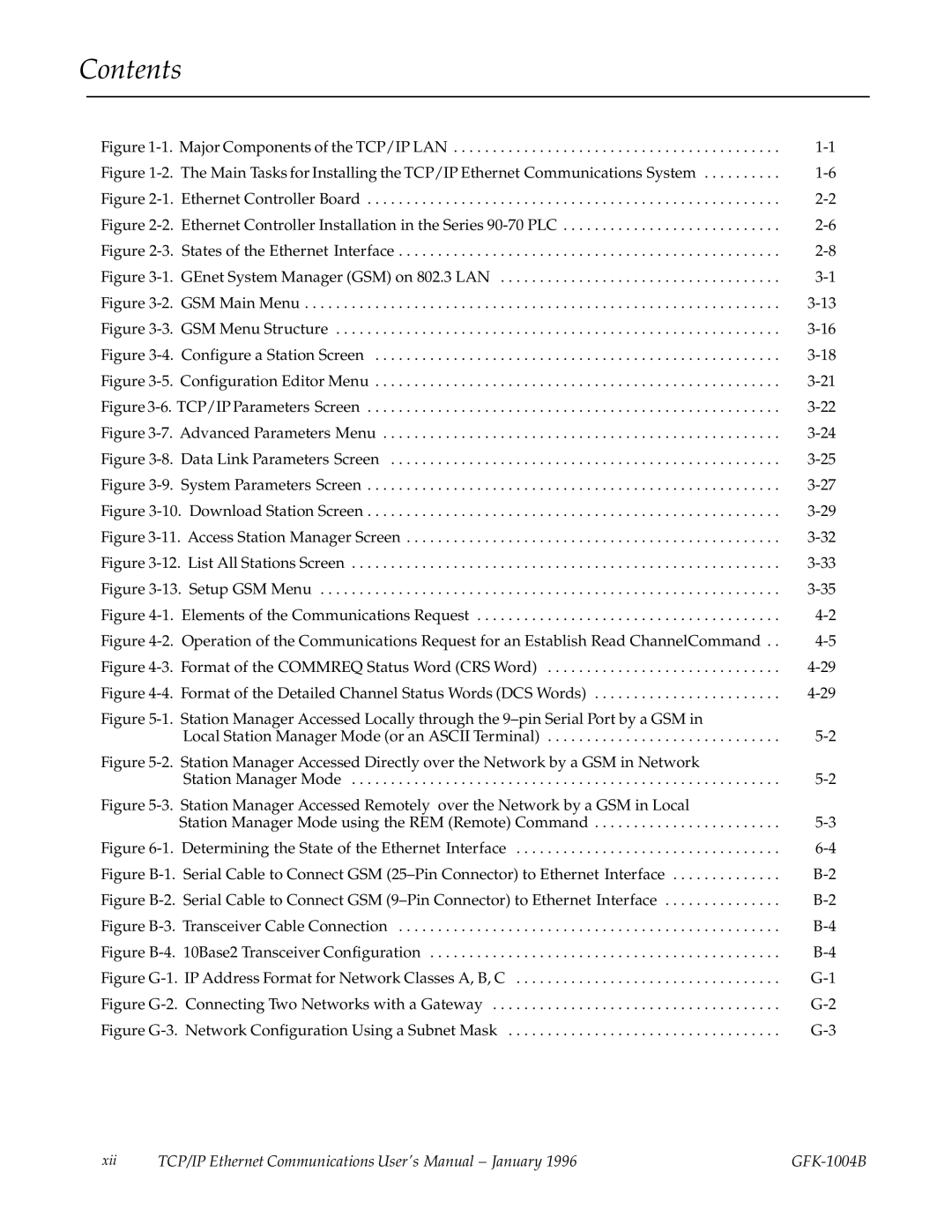 GE GFK-1004B user manual Major Components of the TCP/IP LAN 