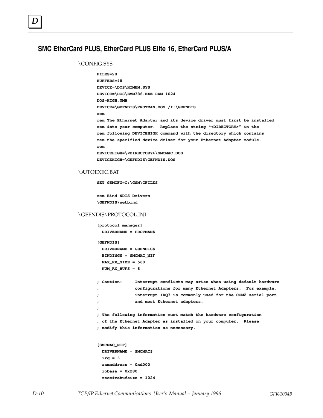 GE GFK-1004B user manual Smcmacnif 