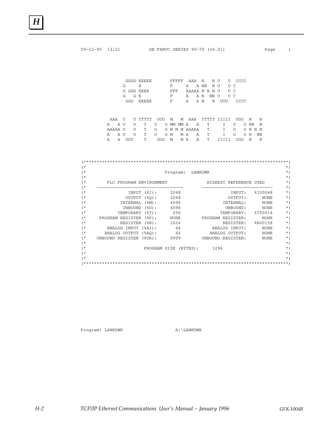 GE GFK-1004B user manual Fffff 