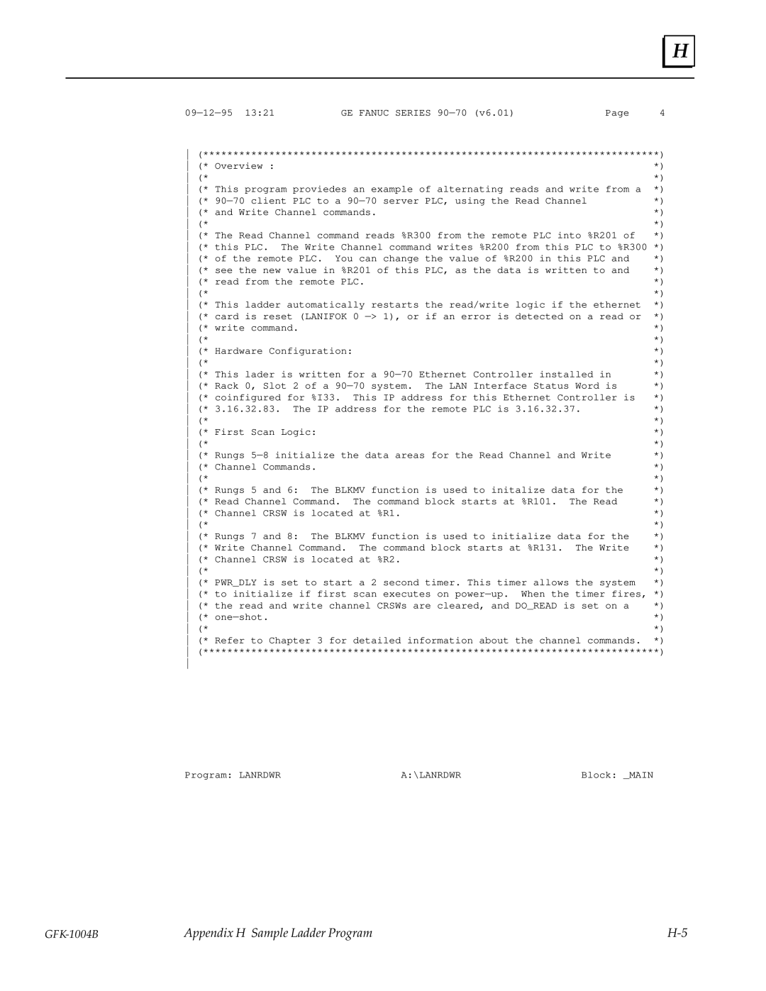 GE GFK-1004B user manual 09Ð12Ð95 1321GE Fanuc Series 90Ð70 v6.01Page Overview 