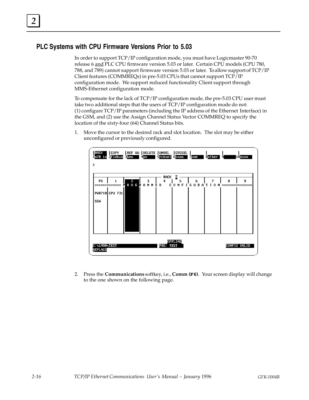 GE GFK-1004B user manual PLC Systems with CPU Firmware Versions Prior to 