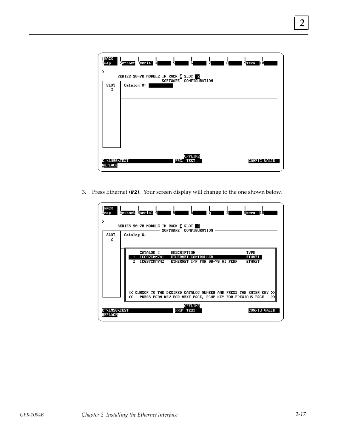 GE GFK-1004B user manual Installing the Ethernet Interface 