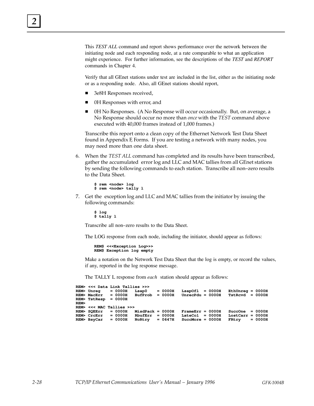 GE GFK-1004B user manual Rem 