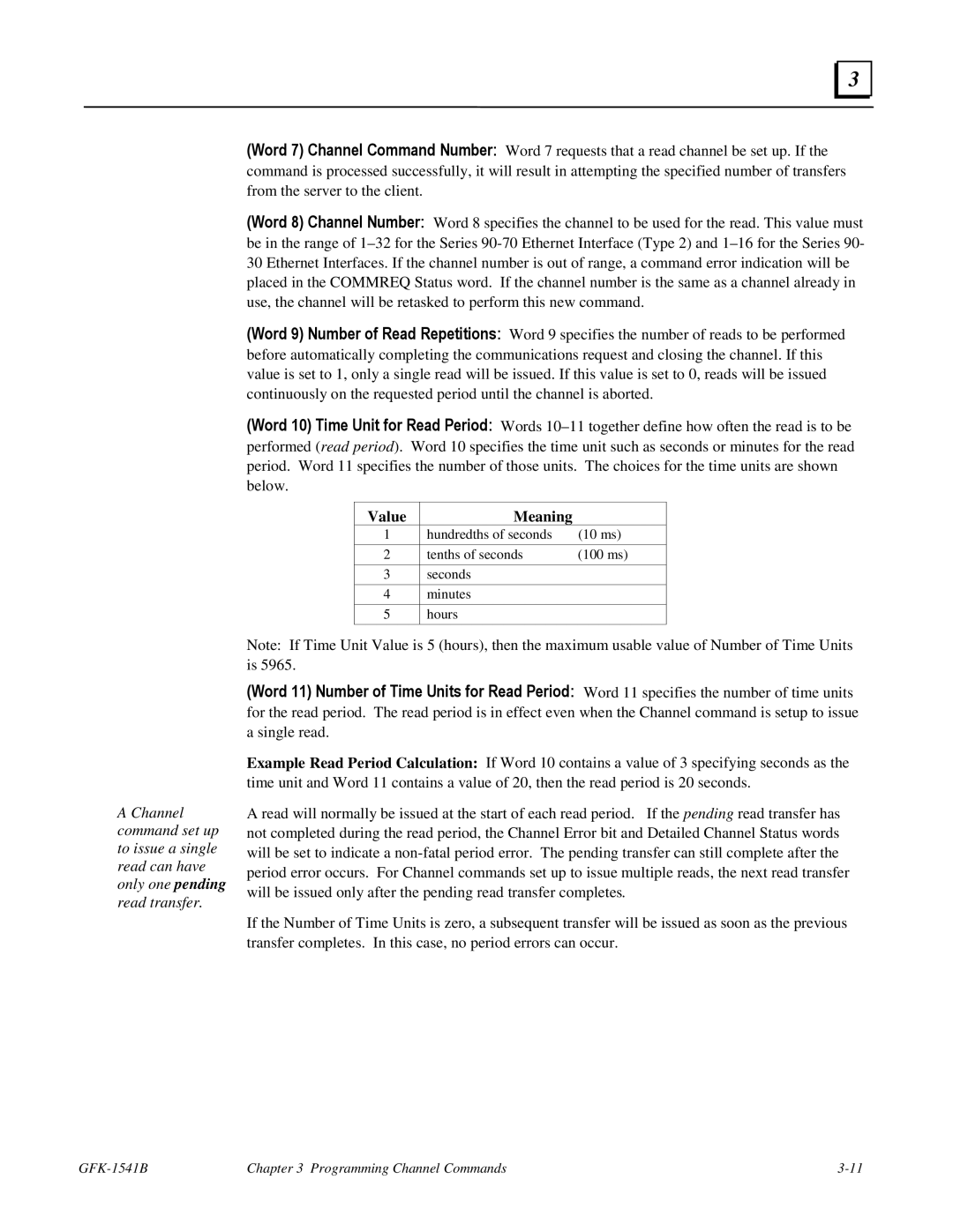 GE GFK-1541B manual Value Meaning 