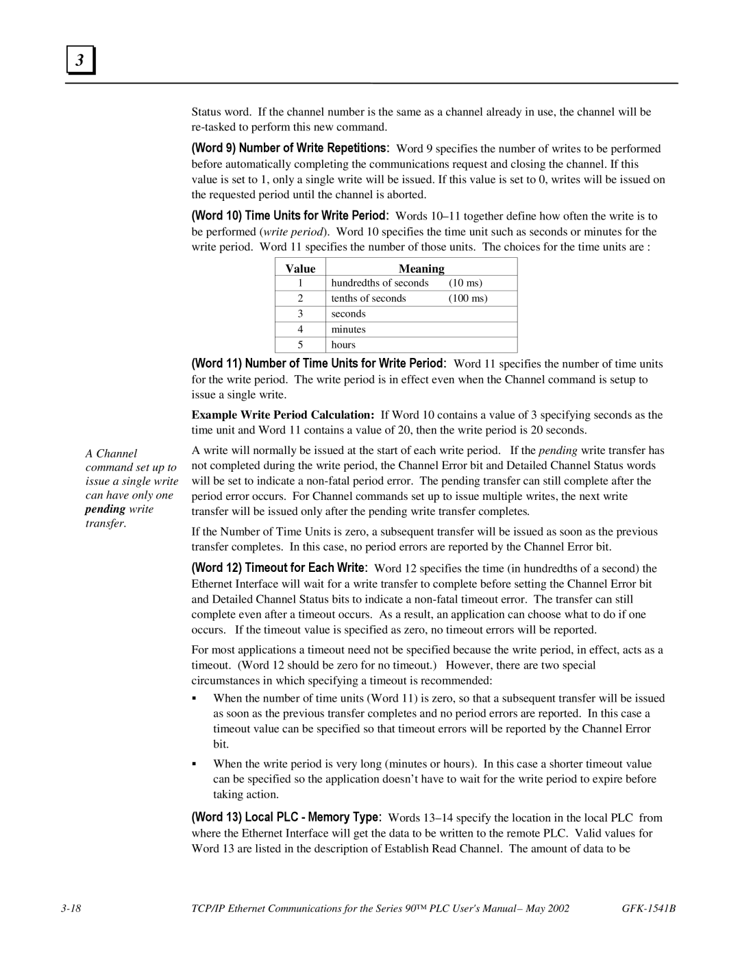 GE GFK-1541B manual Value Meaning 