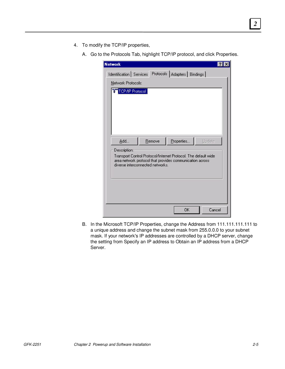 GE manual GFK-2251 Powerup and Software Installation 