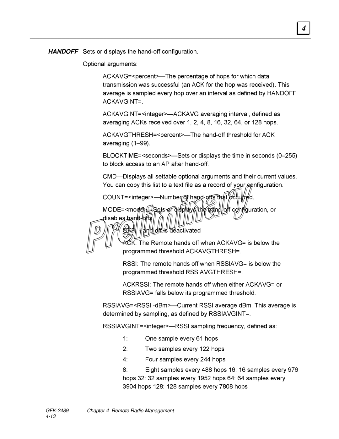 GE user manual GFK-2489 Remote Radio Management 