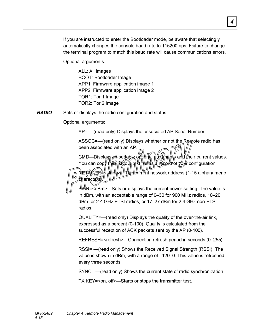 GE user manual GFK-2489 Remote Radio Management 