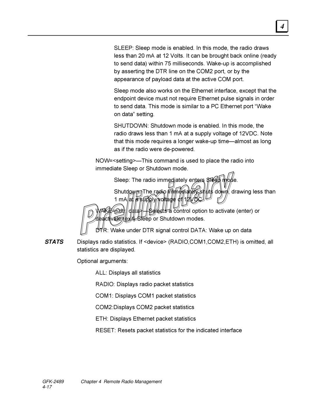 GE user manual GFK-2489 Remote Radio Management 