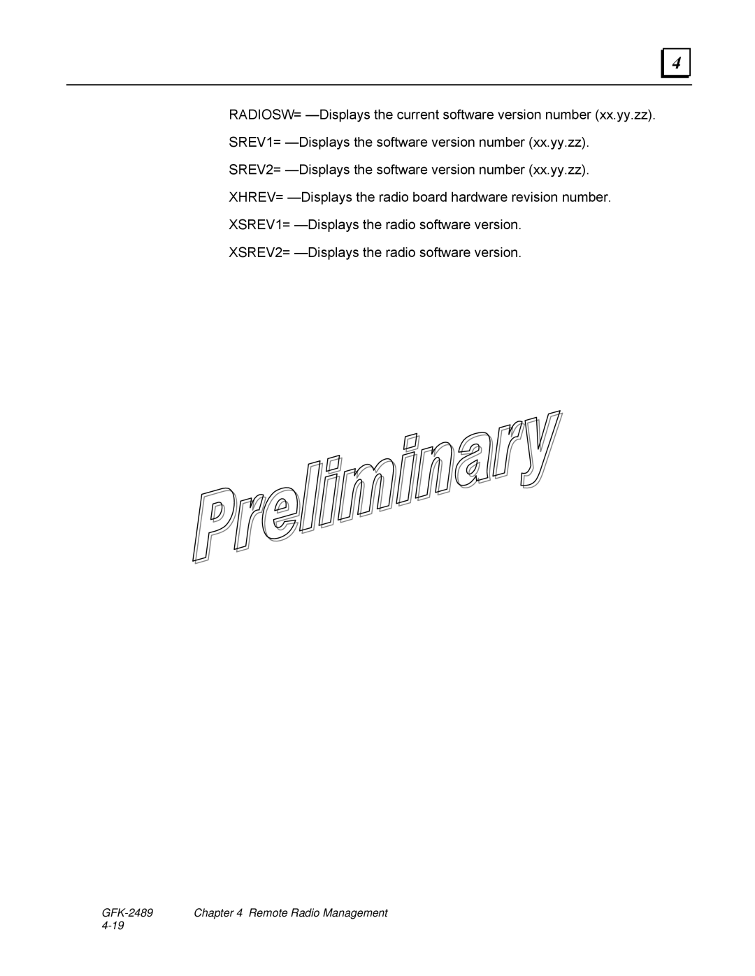 GE user manual GFK-2489 Remote Radio Management 