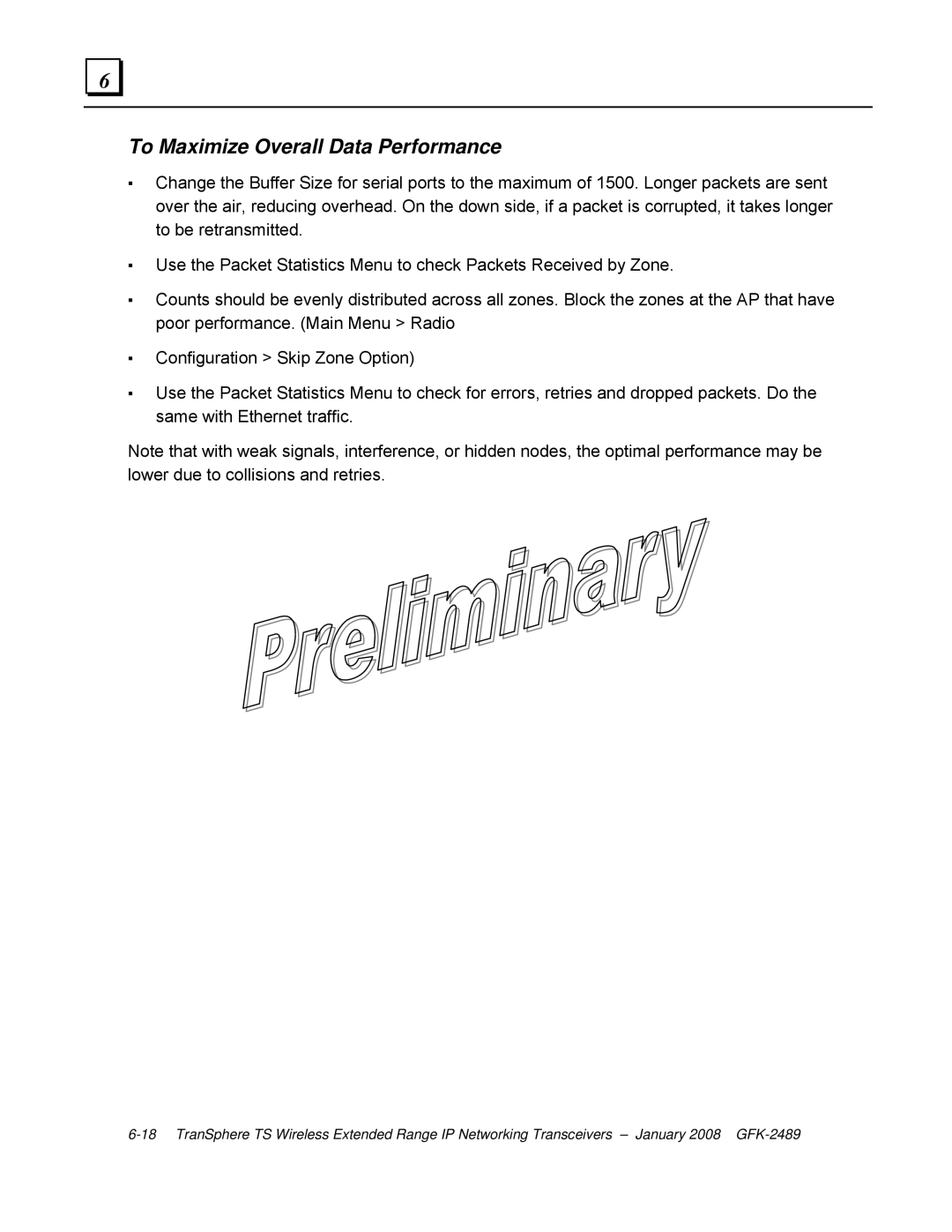 GE GFK-2489 user manual To Maximize Overall Data Performance 