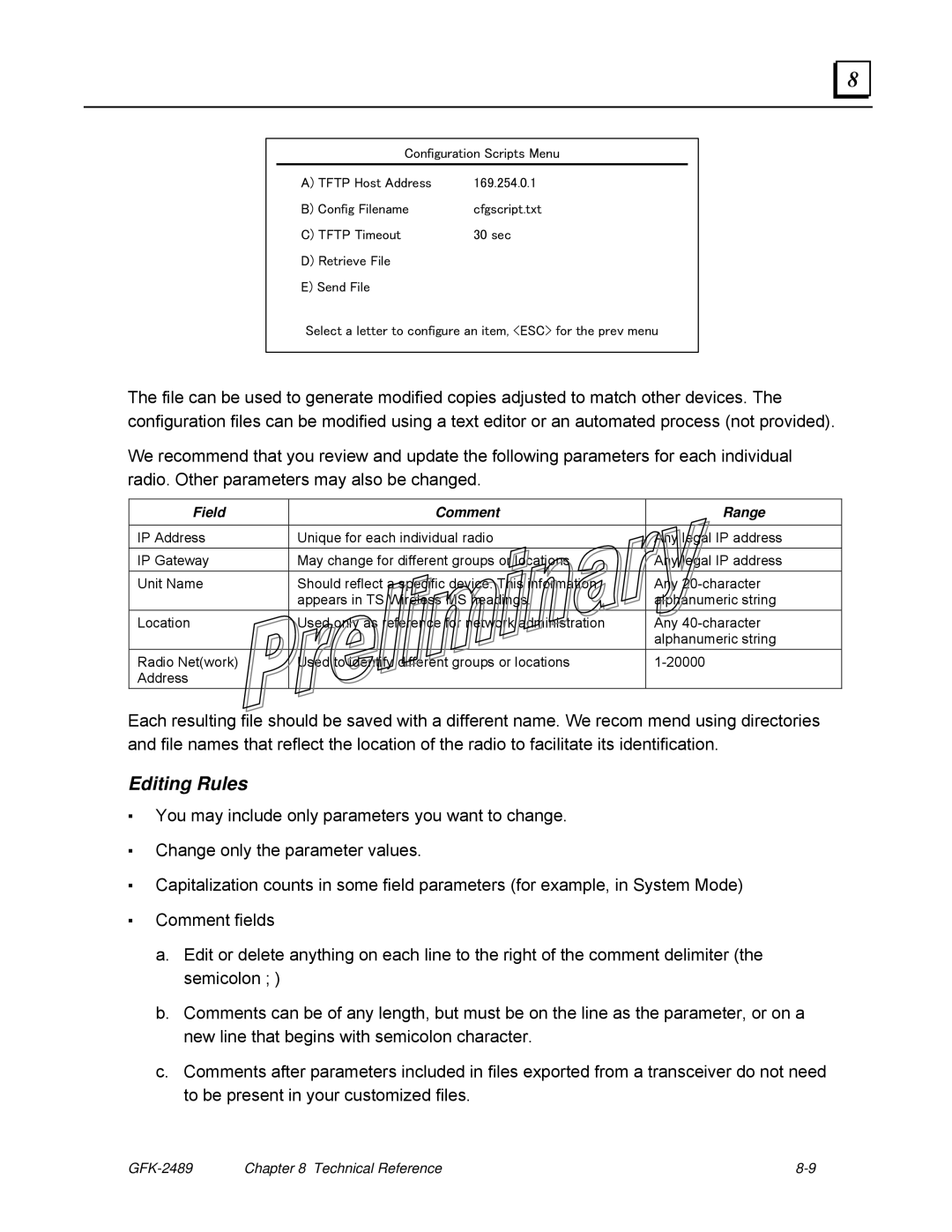 GE GFK-2489 user manual Editing Rules 